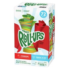 프룻 롤업스 Fruit Roll ups 프룻롤업 72개 버라이어티 팩 대용량 1.02kg, 1개