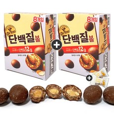 오리온 닥터유 단백질볼(8봉입) x 2통(+밀크츄 2개포함), 1세트, 48g