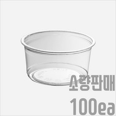 서비스팩용기 HR-12 투명 PET용기+뚜껑 100세트 460ml [샐러드 과일 빙수 반찬 델리 포장용기 배달용기], 용기+D-117 100세트, 100개 - hr-2516