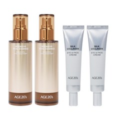 AGE20s 인텐시브 바이탈 에센스 100ml 2개+실크 콜라겐 아이앤페이스 크림 30g 2개