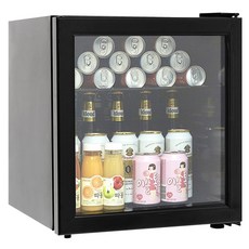 씽씽코리아 음료수냉장고 냉장쇼케이스 소형냉장고 미니냉장고 SD-60 화이트 사무실냉장고 카페냉장고 술장고, SD-60 LED (블랙)