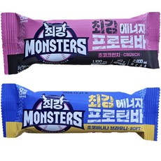 [최강에너지] 초코크런치 프로틴바 55g 6개+ 초코바나나 70g 6개 각 6개 총12개 최강야구 프로그램 콜라보 단백질 에너지바 운동헬스 단백질보충 다이어터 간식