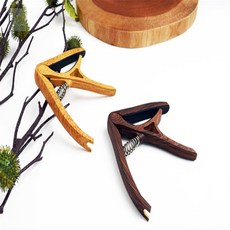 느릿한일상 기타 카포 우드무늬 우드무늬카포, 진우드