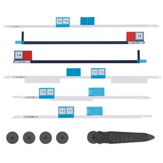새로운 LCD 디스플레이 접착 스트립 스티커 교체 테이프 교체 스티커 코터 휠 핸들 제거 키트 개봉 도구로 잔여물 없는 전문 수리 Apple iMac과 호환 가능, 27" 15개 모델
