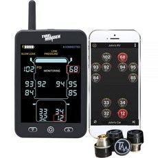 TireMinder 4개의 송신기가 장착된 타이어마인드 A1AS RV TPMS, 1개