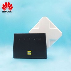 [해외] 잠금 해제 화웨이 B310 B310S22 안테나 150MBPS 4G LTE CPE WIFI 라우터 모뎀 SIM 카드 슬롯 최 32 장치, Black