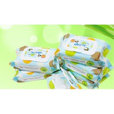 애완견휴지 5팩 풍부한 보습 애견/애묘 전용 물티슈 80p 강아지발티슈, 1개, 낱개