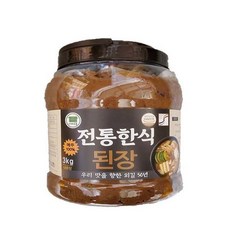 이바구촌 전통한식된장 3kg/메주100%된장, 1개, 3kg