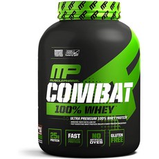 MusclePharm Combat 100% Whey Protein Powder Chocolate Milk 5lbs 분말 프로틴 2.27kg, 1통