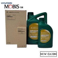 현대 투싼NX4 (디젤) 엔진오일세트 (6L) 현대모비스순정품, 에어크리너 오일필터 엔진오일세트, 1개