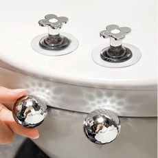 (3개세트)욕실 럭셔리 변기 손잡이 시트 뚜껑 위생 커버 화장실