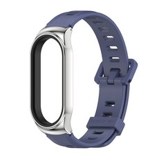 Mi Band 7 6 5 4 3 Mi Band 용 스트랩 실리콘 팔찌 6 Xiaomi Mi Band 용 스트랩 손목 벨트 5 팔찌 Mi band 7 Xiomi Pulseir, 미드나잇 블루 2, Mi 밴드 6 5 4 3