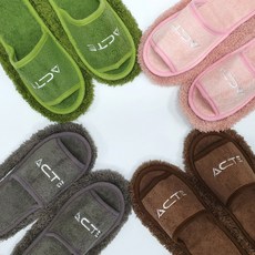 1+1 주방 거실에 신고다니면 청소되는 극세사 청소슬리퍼, 2개