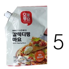 오늘좋은 갈릭디핑마요, 5개, 330g