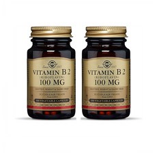 Solgar Vitamin 솔가 비타민 B2 리보플라빈 100mg 100베지캡슐 2팩, 100정, 1개
