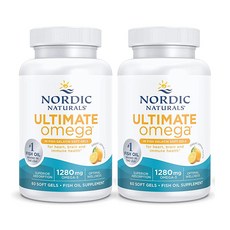 노르딕내츄럴스 얼티미트 오메가 3 1280mg 레몬 소프트젤, 60정, 2개