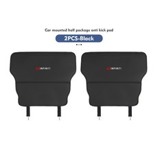 차량용 킥 패드 가죽 시트 백 보호대 스크래치 방지 매트 인피니티 FX35 QX60 QX70 QX80 QX50 QX30 Q70L Q60 Q50 Q60S Q30, black-2PCS, 블랙, 2개