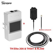 SONOFF TH Elite 스마트 온도 및 습도 모니터링 와이파이 스위치 LCD 디스플레이 자동 모드 홈 제어 16A 20A, [04] DS18B20