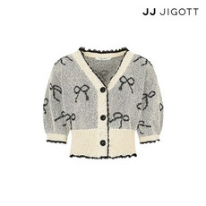 JJ지고트 (JJ지고트) 레이스 리본 크롭 가디건 GP5P1CDT51