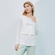 베이비윙 캐주얼 맨투맨 만희 순면 코튼 수유복 외출 얼간아줌마 타입 임부 봄 가을 핏아우터 산욕기룩