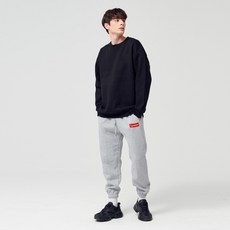 슈프림 조거자수패치 기모 트레이닝팬츠