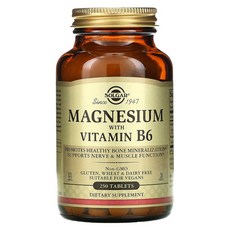솔가 마그네슘 비타민 B6 포함 타블렛, 250정, 3개