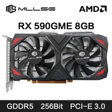 그래픽카드 4090 그래픽카드1060 MLLSE AMD RX 590 GME 8GB 그래픽 카드 GDDR5 256Bit × 16 6Pin Radeon GPU Rx 게임 비디오 Pl