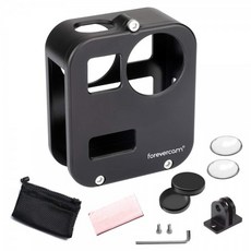 GoPro max 케이스와 호환 2 알루미늄 합금 렌즈 캡이있는 GoPro max 케이스의 알루미늄 케이스 프레임 GoPro max를위한 2, 단일상품
