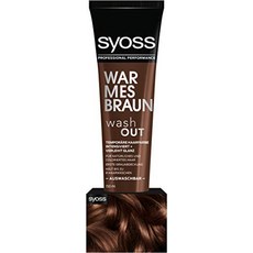독일 SYOSS 워시아웃 레벨 0 웜브라운 임시염색 1팩 1 x 150ml 헤어케어, 1개