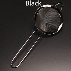 칵테일 스트레이너전문 스테인레스 스틸 유럽 Hawthorne Sprung 칵테일 스트레이너 얼음 분리기 그물 leaer, 34 Black, 1개
