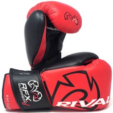 라이벌 글러브 복싱 권투 Rival Boxing RFX-Guerrero-V SF-H Hook and Loop Bag Gloves, Red/Black, 8 oz.