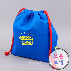 옥스포드 런치박스 보온보냉파우치, 블루, 1개