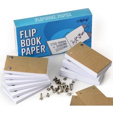 Blank Flip Book Paper with Holes - 720 Sheets (1480 Pages) Flipbook Animation Paper : Works with Flip Book Kit Light Pad-B07YTQ3S7P, one color / one size