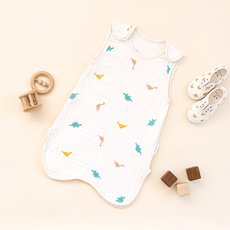 마롤로뜨 아기 프린팅 수면조끼 사계절 순면 유아 잠옷