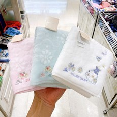 질 스튜어트 JILLSTUART 타올 손수건 화이트 핑크 블루