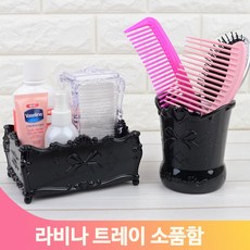 헬스장 목욕탕 화장품 정리함 면봉 화장솜 수납 보관 트레이 모텔 숙박시설, 원형