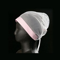 티에스컴즈 띠 망사스카프 핑크체크 모자 주방 식당 업소용 음식 머리수건 위생모자, 해당상품
