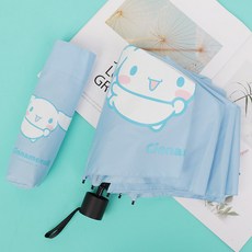 산리오 시나모롤 웜하트 3단 우산 캐릭터 여성 양산 살길이 55cm 주니어 학생 포켓우산