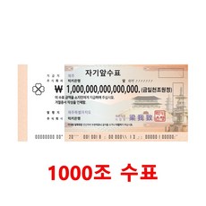 1억수표