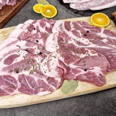 [식품의즐거움] 국내산 초신선 돼지 냉장 목살 구이용 500g, 3개