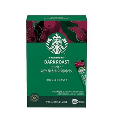 스타벅스 다크 로스트 아메리카노 스틱 원두커피믹스, 1.1g, 100개입, 1개