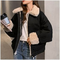 블랙 패딩 겨울 깔끔한 오버핏 방한 캐주얼 데일리