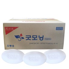 네츄럴 굿모닝 비누 120g 80개입 1박스 업소용 사우나 대용량 세수비누, 80개