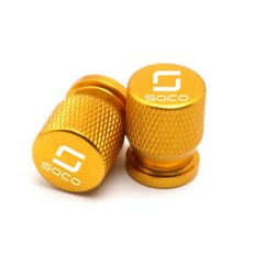 슈퍼 소코 TC 맥스 스트리트 헌터 방더러 TS CPX CUX CU 미니 오토바이 CNC 알루미늄 타이어 밸브 캡 커버, 4) Gold, 1개