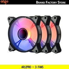 Aigo AR12PRO 컴퓨터 케이스 팬 Ventoinha PC 무제한 공간 120mm RGB 4pin PWM CPU 냉각 3pin5v Argb 12cm Ventilador, 01 A-RGB - pro5a