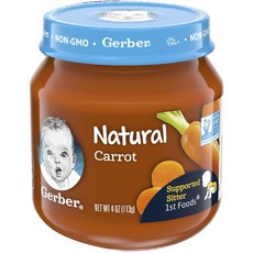 거버 내추럴 액상 어린이 미음 113g, 1개, 당근(Carrot)