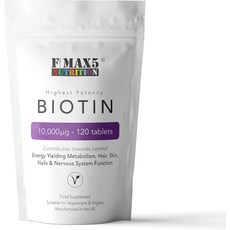 비오틴 30 365정 1개월에서 1년 공급 10000mcg by F맥스5 120, 1개, 365개