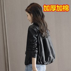 여성 캐주얼 톱 봄 가을 룩 버튼 엄마 인조가죽 초여름