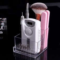 휴대용 폴리싱 머신 헤드 투명 아크릴 네일드릴 연마기 거치대 받침대 보관함, 단일상품