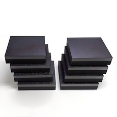 Dy 高硬度雙震動隔音墊, 黑色, 8個